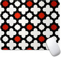Red Lattice Tile High Contrast Square Mouse pad, Waterproof, Anti Slip Rubber by Goodsprout