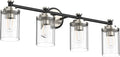 PHIXART Bathroom Lighting Fixtures Black and Brushed Nickel Bathroom Vanity by PHIXART