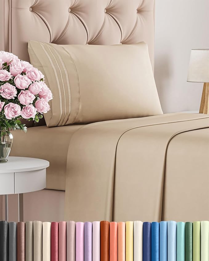 Twin XL Size 3 Piece Sheet Set by CGKUnlimited