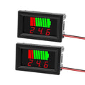 Exqutoo 2Pack DC 12V, 60V Battery Indicator Voltage Meter 2 in 1 Battery by Exqutoo