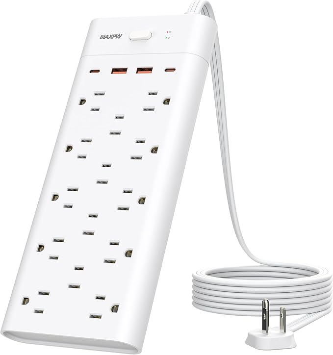 Surge Protector Power Strip Outlet Extender - Image 8