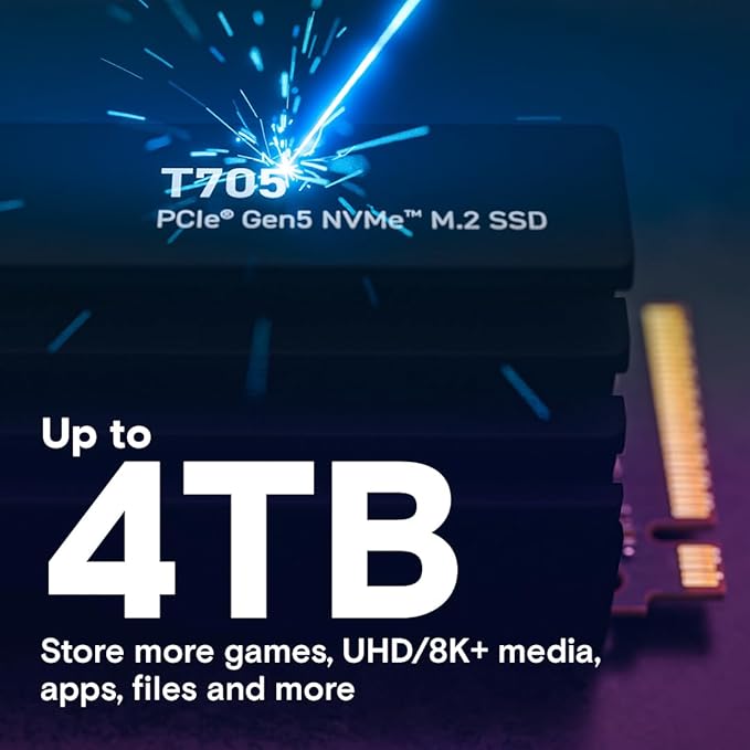 Crucial T705 PCIe Gen5 NVMe 4TB SSD - Image 6