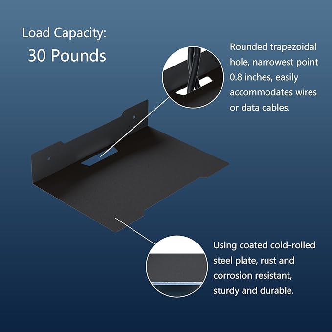 PzewMo Floating Metal Wall Mount Shelf, Shelf - Image 4