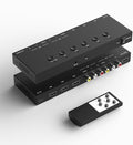 Dingsun 3 Way HDMI 2.0 to HDMI Switcher + 2 Way RCA to HDMI Converter by Dingsun