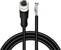 Lonlonty M8 Cable 5 Pin 6.5Ft/2M Female B Coding Circular Connector Cable by Lonlonty