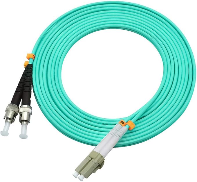 Jeirdus 50Meters 160ft LC to ST Duplex 50/125 10G OM3 Multi-Mode Fiber Optic - Image 3