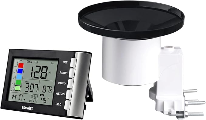 ECOWITT WH5360B Wireless Rain Gauge High Precision Digital 3-in-1 Weather by ECOWITT
