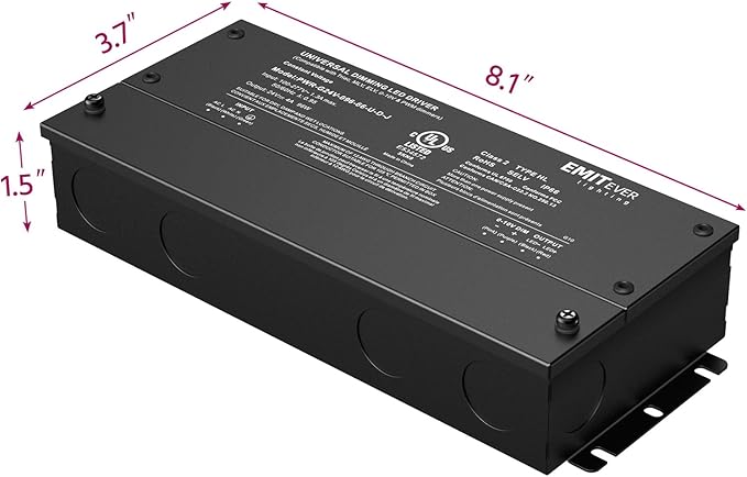 EMITEVER Dimmable Led Driver, 2 Packs 96W AC 110V-277V to DC 24V Transformer - Image 3