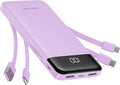 charmast Portable Charger with Built in Cables, Power Bank with Cords Wires by Charmast
