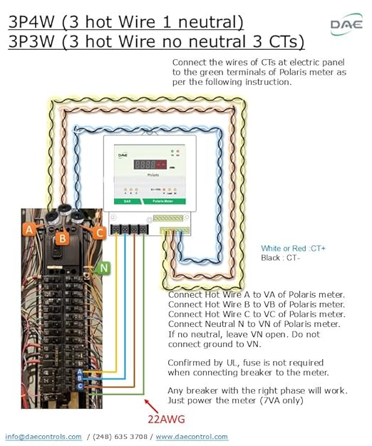 DAE P204-200D KIT, UL kWh Smart Submeter, 3 Phase, 3 Split Core CTs, Demand - Image 5