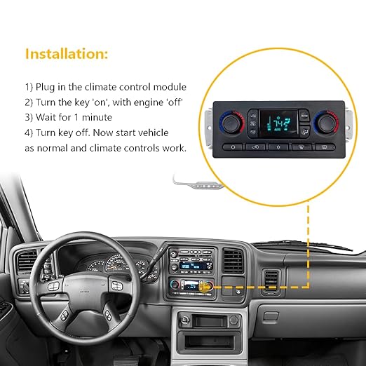 A/C Heater Climate Control Module Panel Switch | Fit - Image 6