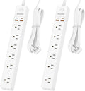 2 Pack Power Strip Surge Protector by Maxpw