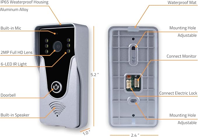AMOCAM Wireless Video Doorbell Intercom - Image 7