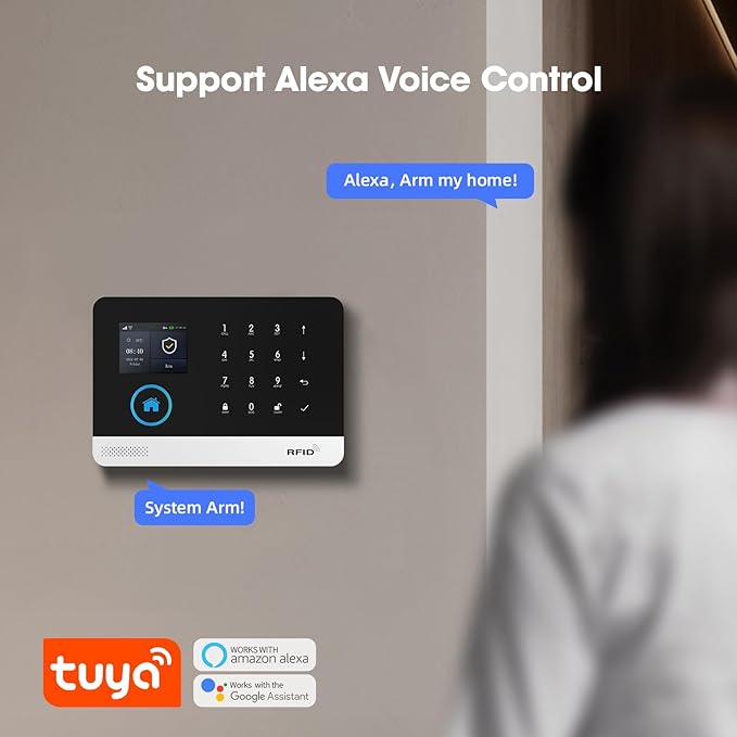 LWOHSI Home Security Alarm System, Wireless 4G/WiFi Home Security Systems - Image 5