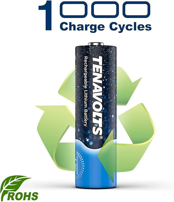 TENAVOLTS 1.5V Lithium Rechargeable AA Batteries, AA Battery - Image 5