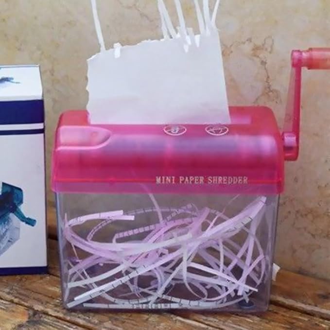 DEARMAMY Manual Paper Shredder for Home and Office, Mini Handheld A4 Paper - Image 8