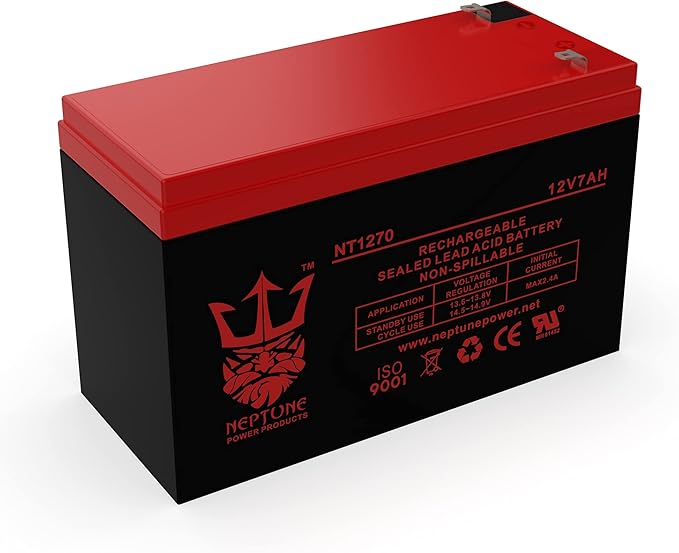 Neptune Power Products Brand NT1270 12V 7Ah Rechargeable Sealed Lead Acid - Image 3