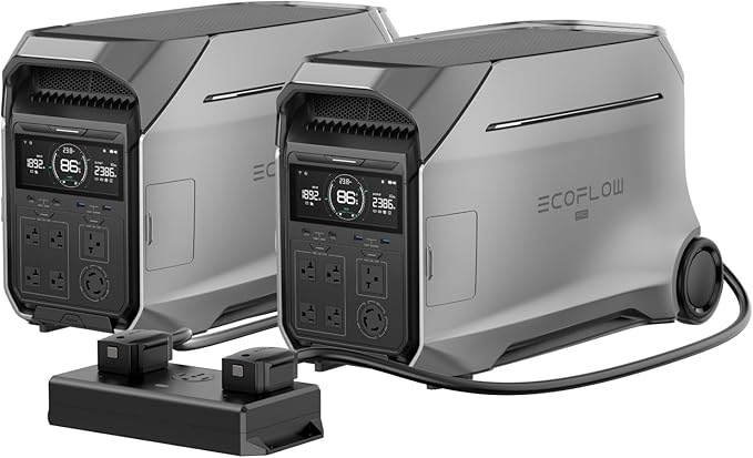 EF ECOFLOW 8kWh Home Battery Backup: 2 DELTA Pro 3 by EFECOFLOW