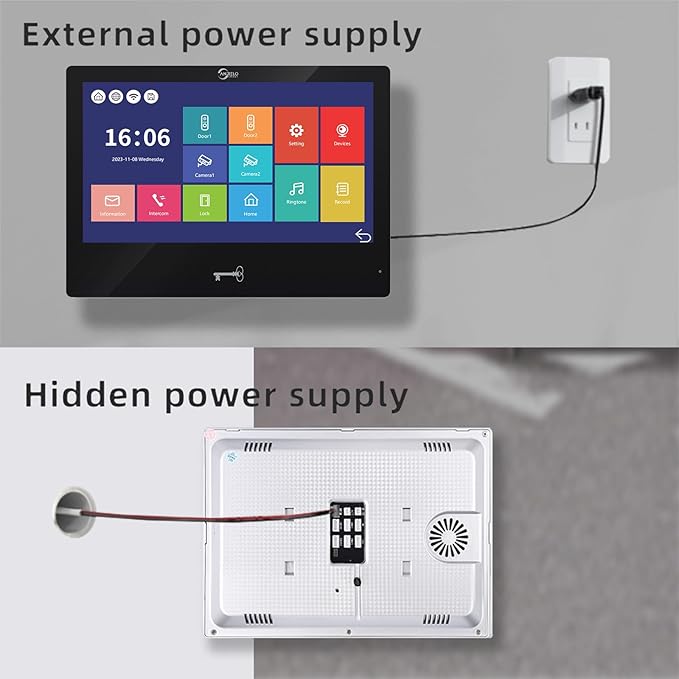 Wired Video Apartment Intercom System, Door Phone Kit, 10 Inch Touch Monitor - Image 9