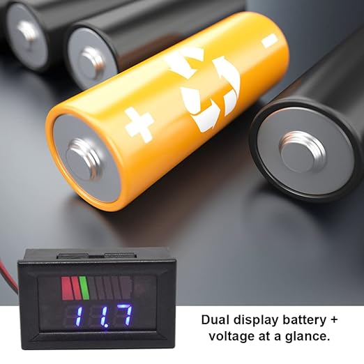 Battery Charge Level Indicator Car Battery Capacity Meter Tester Checker - Image 8