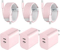 Fast Charger Block, 20W Dual Port USB C Fast Charger Block by Auorld