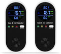 2 Packs Combination Natural Gas & Carbon Monoxide Detector, Koabbit 4-in-1 by ProductCategory