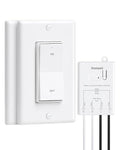 TREEWELL 3 Way Wireless Light Switch and Receiver Kit, Decorator Rocker Wall by treewell