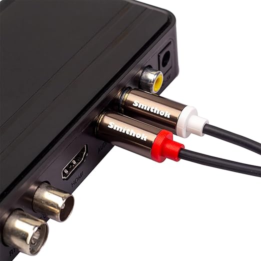 Smithok RCA Cables 2 Pack, 2-Male to 2-Male RCA Audio Stereo Subwoofer Cable - Image 3