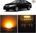 WLJH Yellow Climate Control Panel Lights A/C Dashboard Dash Heater Indicator by WLJH