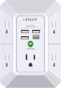 Wall Charger, Surge Protector, QINLIANF 5 Outlet Extender by QINLIANF