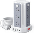 Power Strip Surge Protector, 10 Ft Extension Cord by SMALLRT