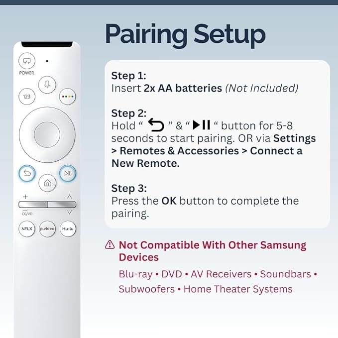 BN59-01312Q Samsung TV Remote Control Replacement - Image 4