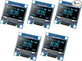 Hosyond 5 Pcs 0.96 Inch OLED I2C IIC Display Module 12864 128x64 Pixel SSD1306 by Hosyond