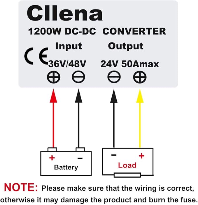 Cllena DC 36V 48V Step Down to 24V 50A 1200W Converter Voltage Reducer - Image 7