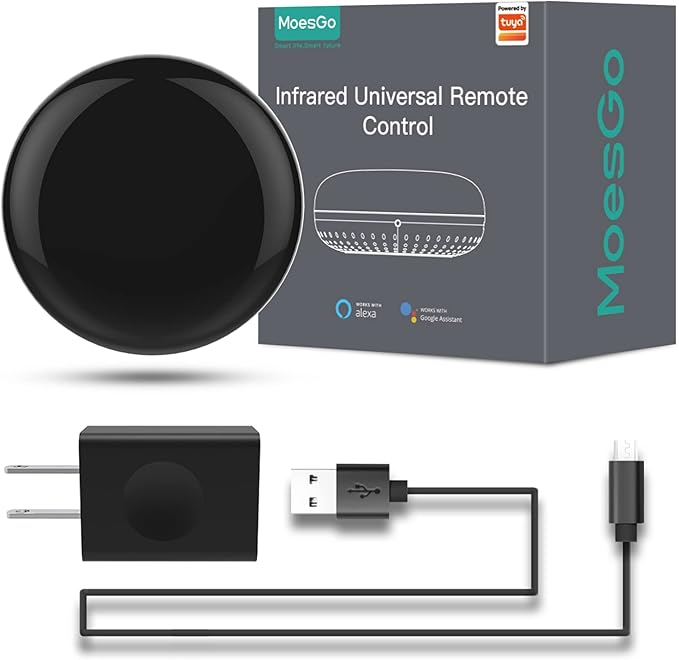 MoesGo WiFi IR Control Hub for Smart Appliances via Voice and Smart Life/Tuya by MoesGo