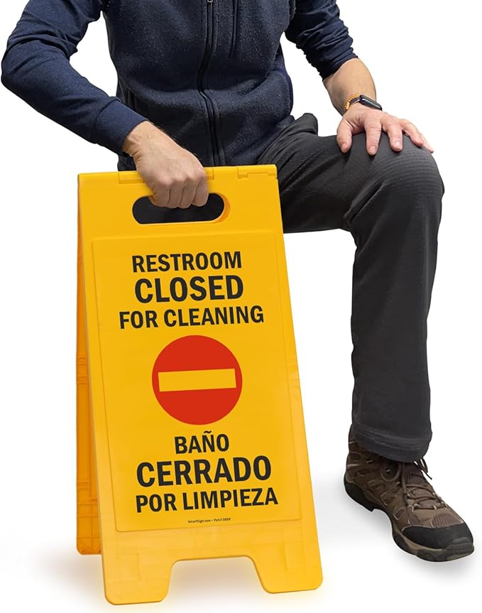 SmartSign 25 x 12 inch “Restroom Closed - Image 4
