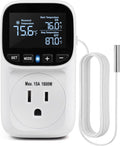 ZILLSEA Digital Temperature Controller, Heating & Cooling Thermostat Plug Outlet by ZILLSEA