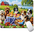 Dog Party Square Mouse pad, Waterproof, Anti Slip Rubber Base, Computer Mouse by Goodsprout