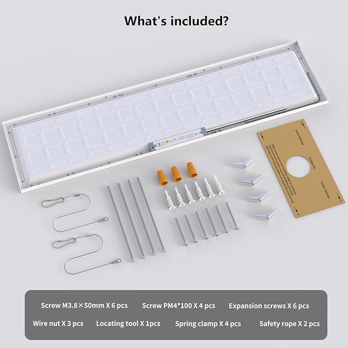 AIKVSXER 24 Pack 1x4 LED Flat Panel Light, 50W 5500LM Surface Mount Ceiling - Image 7