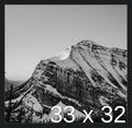 Frame It Easy 33 x 32 Black Wood Frame by FrameItEasy