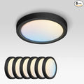 ASD LED 7" Round Flush Mount Ceiling Light Fixture, Low Profile Surface by ASDLightingCorporation