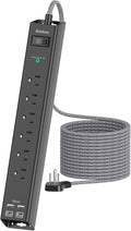 Extension Cord with Multiple Outlets 10 Ft by Addtam