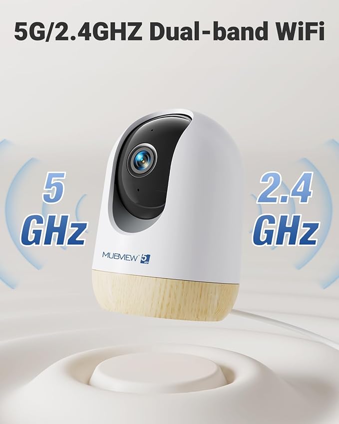 MUBVIEW 5MP Indoor Security Camera, 5/2.4G WiFi Cameras - Image 4