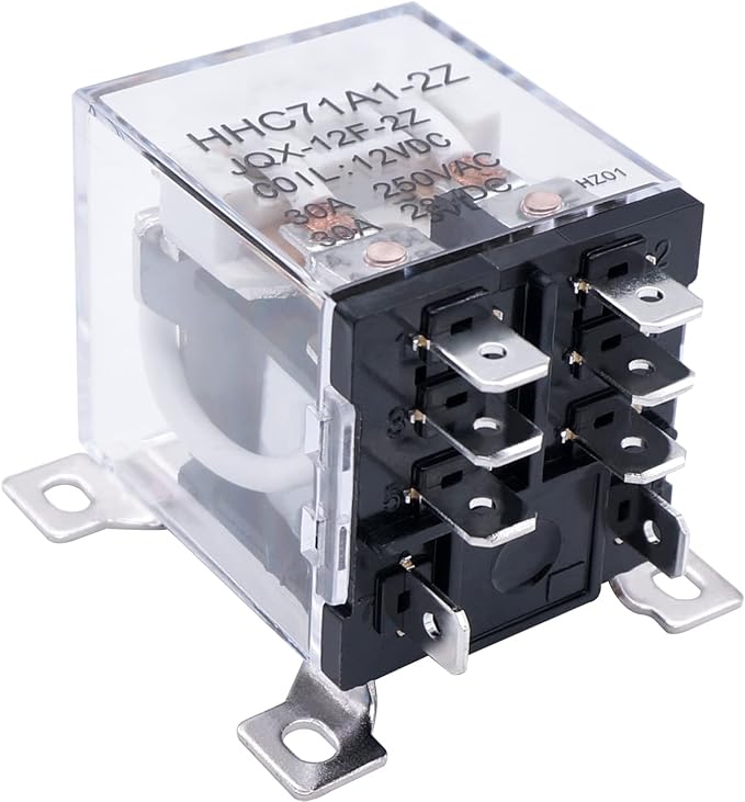 TWTADE/JQX-12F-2Z DC 24V Coil Voltage 30A DPDT 2NO+2NC General Purpose High by TWTADE