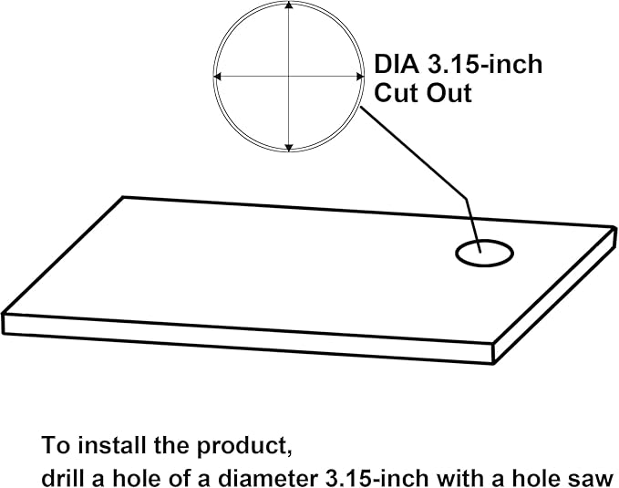 Jgstkcity Pop Up Outlet for Countertop, Flush Mount Tamper Resistant Space - Image 7