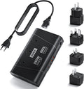DOACE 800W Universal Travel Adapter: 220V to 110V Pure Sine Wave, EU Step-Down by DOACE