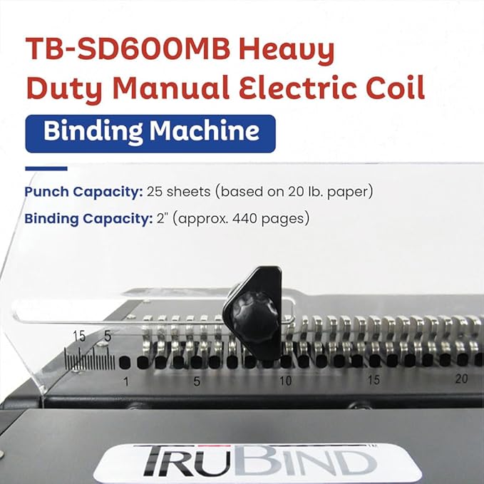 TruBind Heavy Duty Manual Coil Binding Machine - Image 3