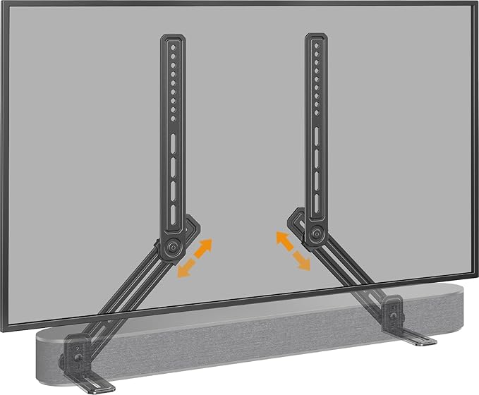 Perlegear Soundbar Mount with Adjustable Height, Sound bar Mount up to 15 lbs by Perlegear