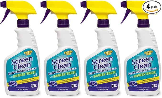 Invisible Glass 92013-4PK 16-Ounce Screen Clean Multi-Surface Cleaner Perfect by InvisibleGlass