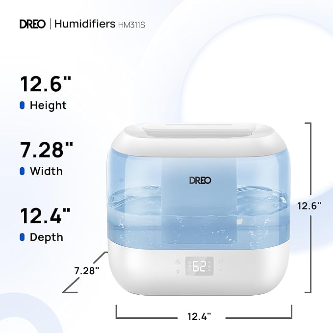 DREO Smart Humidifiers for Bedroom, Top Fill 4L Supersized Humidifier Large Room - Image 10
